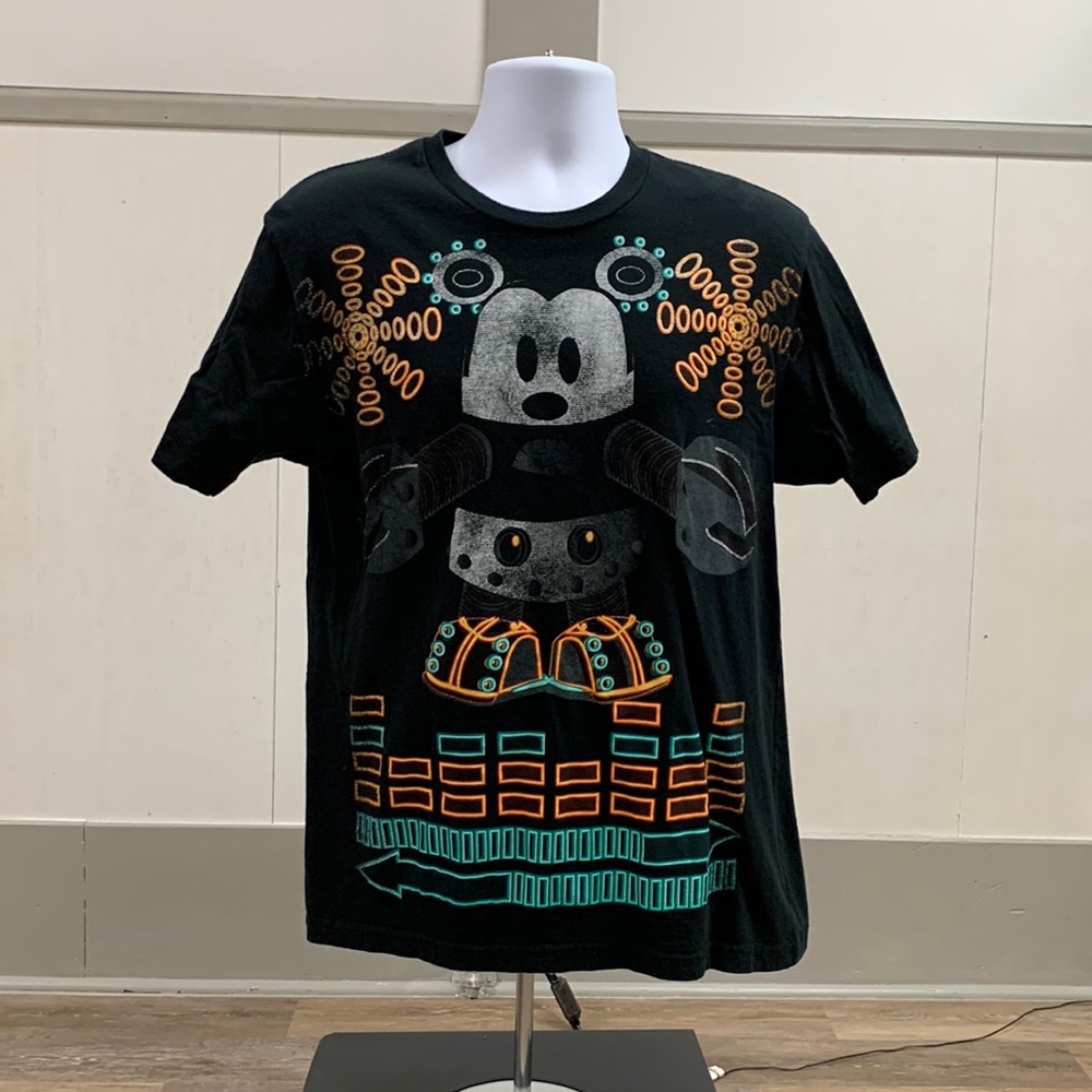 😎Steampunk neon Mickey Mouse T-shirt 😎